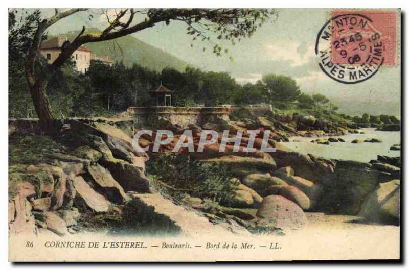 Postcard Old Corniche Esterel the Seaside