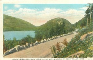 Mt Desert Island Maine Acadia National Park Cadillac Mtn Rd 1935 Postmark