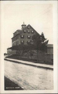 Kennebunk Beach Maine ME Life Saving Station Vintage Real Photo RPPC PC