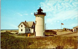 Race Point Light, Provincetown MA Cape Cod Vintage Postcard U25