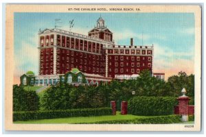 1944 The Cavalier Hotel Building Virginia Beach Virginia VA Vintage Postcard