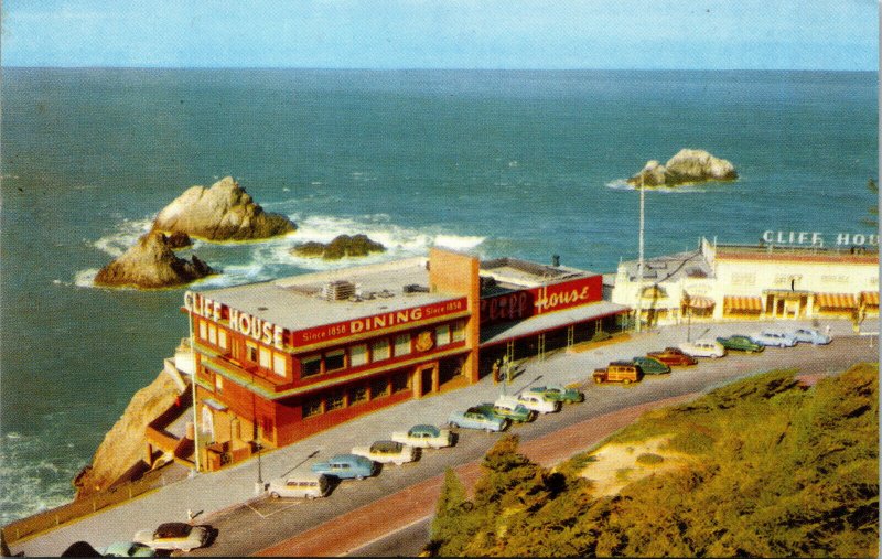 Vtg 1940s Cliff House Restaurant San Francisco California CA Unused Postcard