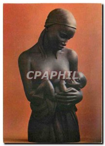 Postcard Modern Maternity Baoule Ivory Coast Bronze Peter Meauzé