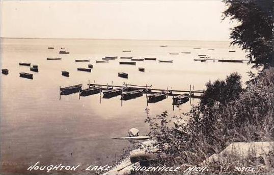 Michigan Prudenville Houghton Lake Real Photo RPPC