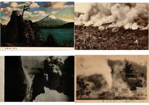 JAPAN ASIA GEYSER VOLCANO 38 Vintage Postcards Pre-1950 (L4136)