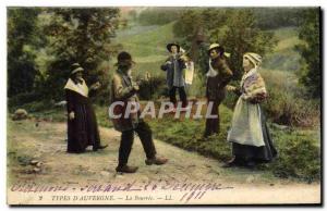 Old Postcard Folklore The Auvergne Bourree