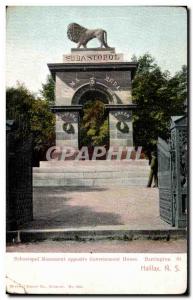 Canada Post Card Ancient Monument opposite Sebastopol government Barrington h...