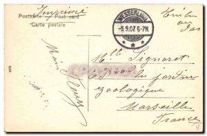 Old Postcard Alsatian Alsace Folklore