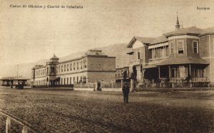 chile, IQUIQUE, Casino de Oficiales y Cuartel de Caballeria (1910s) Postcard