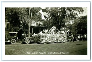 1928 UCV Parade Floral Parade Float Little Rock Arkansas AR Reprint Postcard