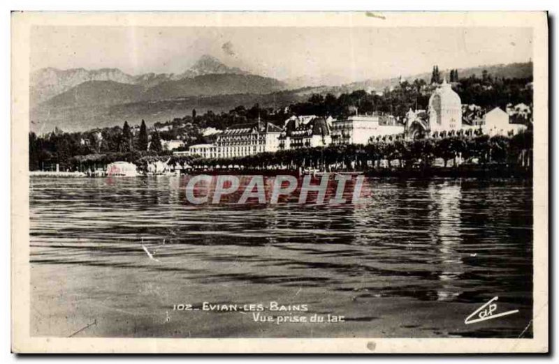 Modern Postcard Evian Les Bains Vue Prize Du Lac