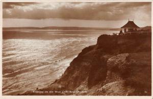 uk33318 evening on the west cliff bournemouth real photo uk