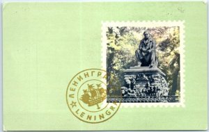 Postcard - Monument to L. A. Krylov - St. Petersburg, Russia