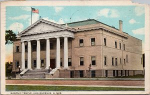 Masonic Temple Albuquerque NM Postcard PC409