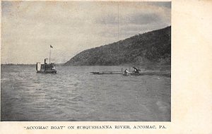 Accomac Boat on Susquehanna River Accomac, Pennsylvania PA