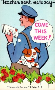 Church Sunday School Come This Week Mailman