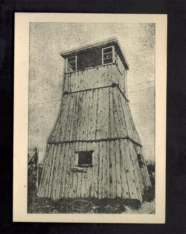 Mint 1955 Majdanek Poland Concentration Camp Museum Postcard Guard tower KZ