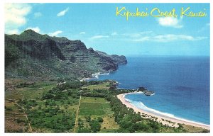 Aerial View Kipukai Coast Kauai Hawaii Postcard
