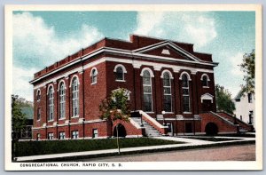 K46/ Rapid City South Dakota Postcard c1910 Congregational Church 229