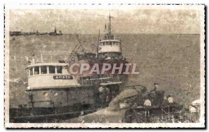 PHOTO CARD fishing boat Ambes before sinking