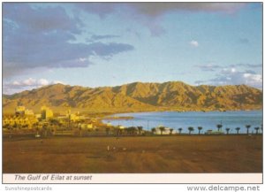 Israel The Gulf Of Eilat At Sunset