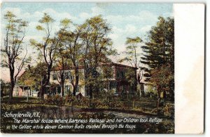 Schuylerville NY - MARSHAL HOUSE, REFUGE FOR RIEDESEL FAMILY Revolutionary War