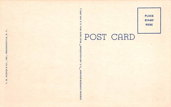 Bird's Eye View Brant Lake, New York Postcard