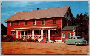 Vtg Coloma Michigan MI Hi Way Market Restaurant 1940s View Old Postcard