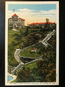 Vintage Postcard 1915-1930 Battle Mountain Sanitarium Hot Springs South Dakota