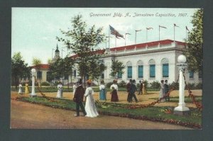 1907 Post Card Jamestown Expo 1907 Government Bldg