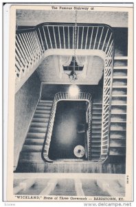 The Famous Stairway At WICKLAND, Home Of Three Governor's, BARDSTOWN, Kentu...