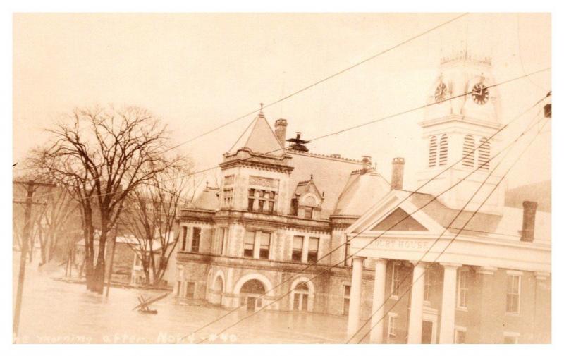 Vermont  Montpelier,  Flooded Post Office & Washington Cty. Court House , RPC 