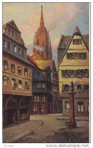 FRANKFURT A. MAIN, Hesse, Germany, 1900-1910's; Liebig, Kunstlerkarte, Saalgasse