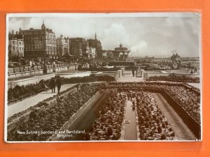 New Sunken Gardens and Bandstand Brighton Vintage Postcard R39651 