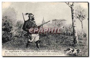 Old Postcard Tartarin Hunting Dog