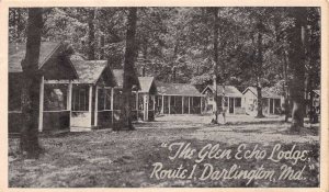 Darlington Maryland Glen Echo Lodge, B/W Photo Print Vintage Postcard U10851