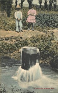 Postcard California Artesian Children Rieder #8100 23-1635