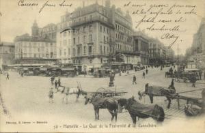 france MARSEILLE Quai de la Fraternité, Cannebiere 1905