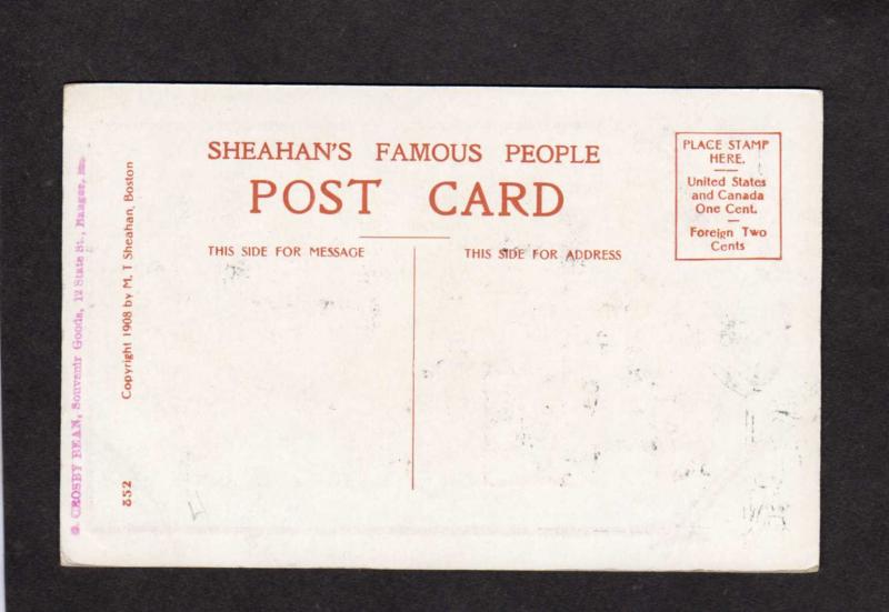 Sheahan Sheahan's Famous People Phillips Brooks Poem 1908 Postcard Carte Postale