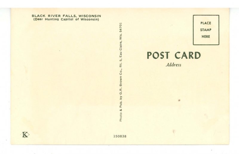 WI - Black River Falls. Main Street Scene ca 1971