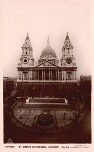 Vintage Postcard 1920's St. Paul's Cathedral Parish Historical Church Building