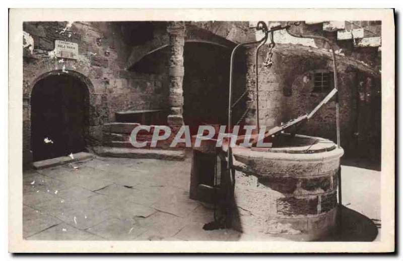 Old Postcard Chateau d'If Marseille the courtyard of the historic Dungeon the...