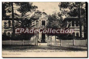 Postcard Old House Arcachon Moulleau