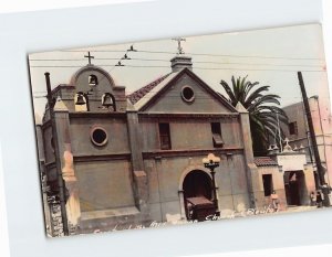 Postcard Front of the Old Mission Church (Placita), Los Angeles, California