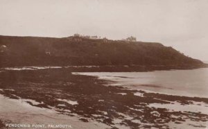 Pendennis Point Falmouth Vintage Real Photo Postcard