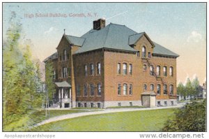 High School Building Corinth New York Advertising Montross Metal Shingles Cam...