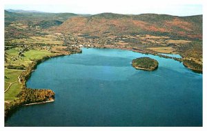 Postcard AERIAL VIEW SCENE Island Pond Vermont VT AR4009