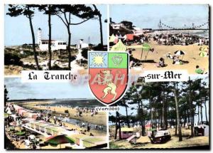 Modern Postcard La Tranche Sur Mer Camping