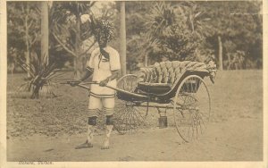 South Africa Durban Cultures & Ethnicities Ricksha Boy c.1921 