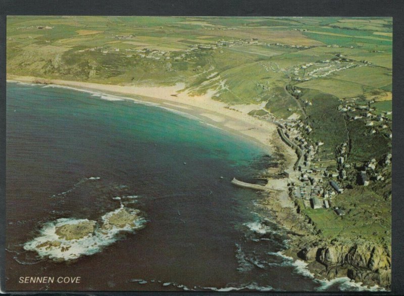 Cornwall Postcard - Aerial View of Sennen Cove     RR6714